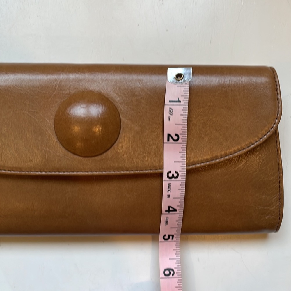 Hobo Light Brown Leather Clutch - Picture 11 of 12